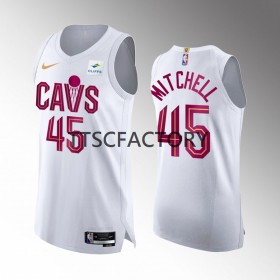 Cleveland Cavaliers Donovan Mitchell 45 Nike 2022-23 Association Edition Valkoinen Miesten Pelipaidat Swingman